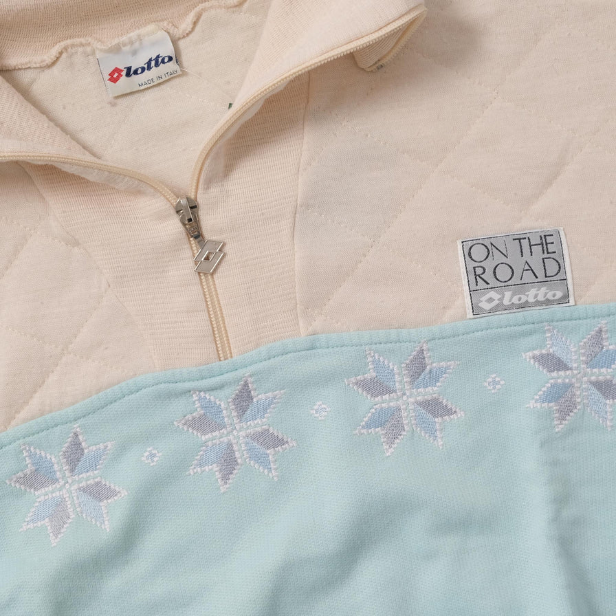 Vintage Lotto Q-Zip Sweater Small 