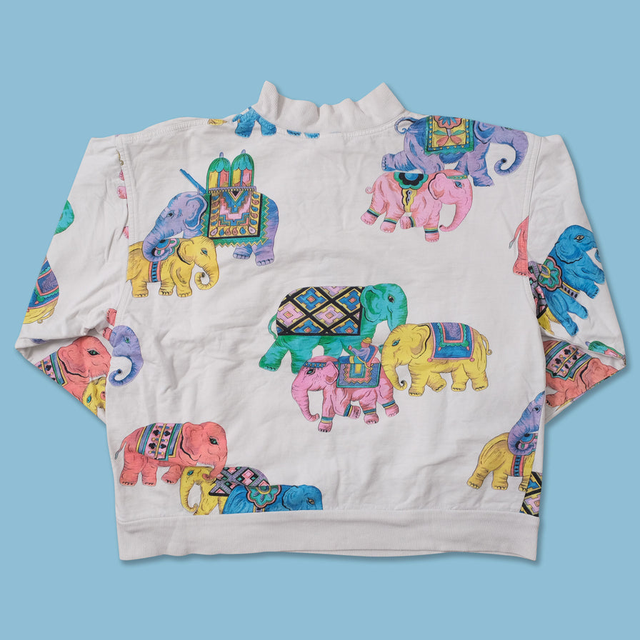 Vintage Women's Head Elephant Sweater Small 