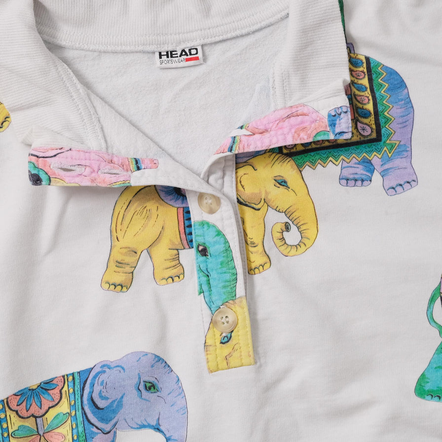 Vintage Women's Head Elephant Sweater Small 