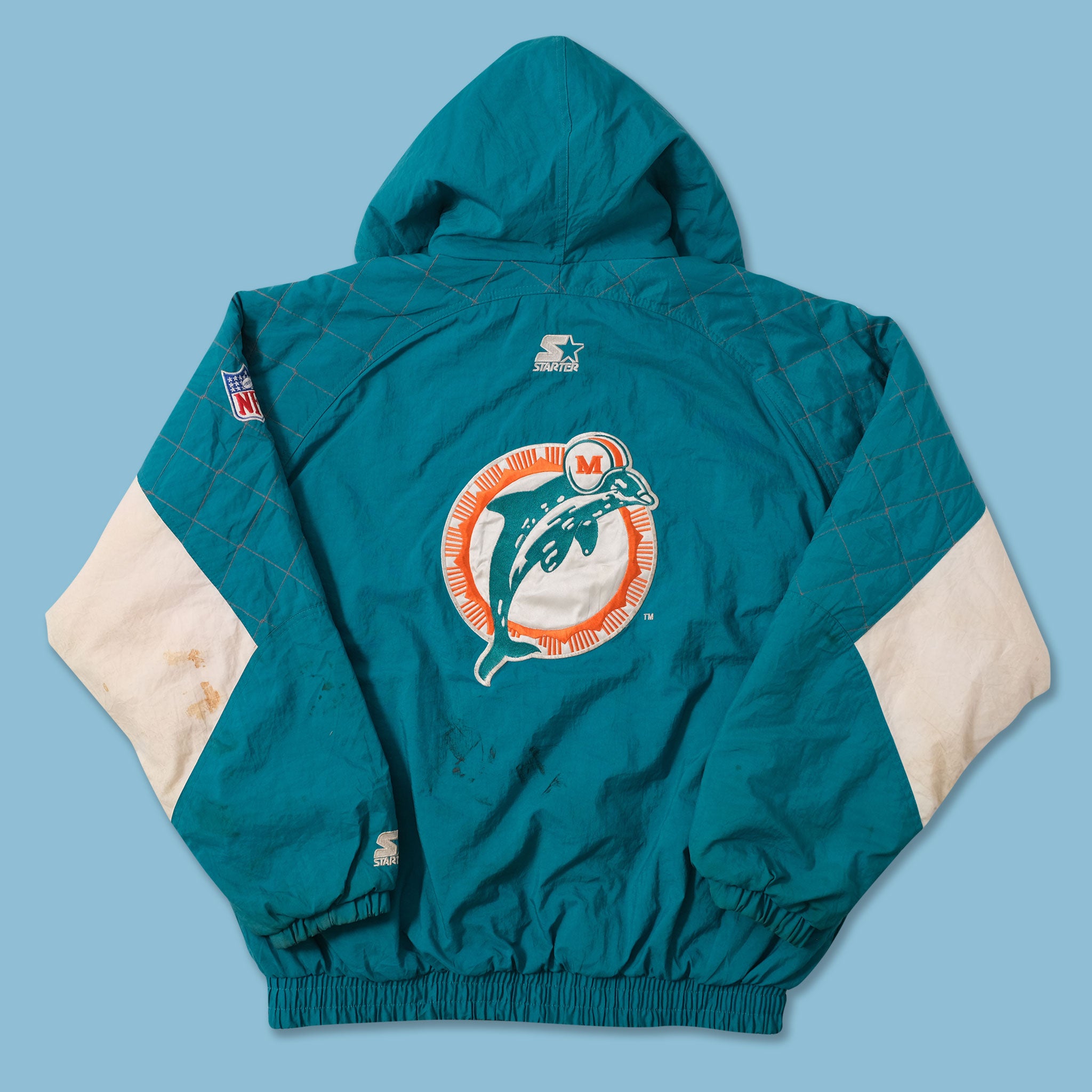 Vintage Starter Miami Dolphins Jacket XLarge | Double Double Vintage