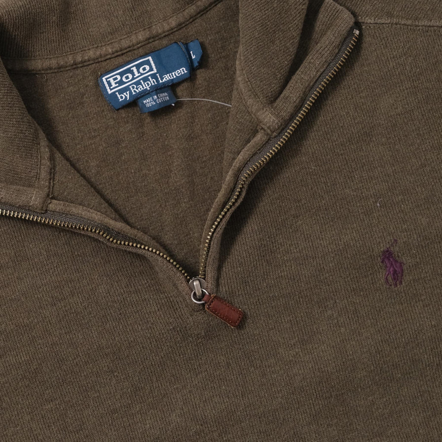 Polo Ralph Lauren Q-Zip Sweater Large 