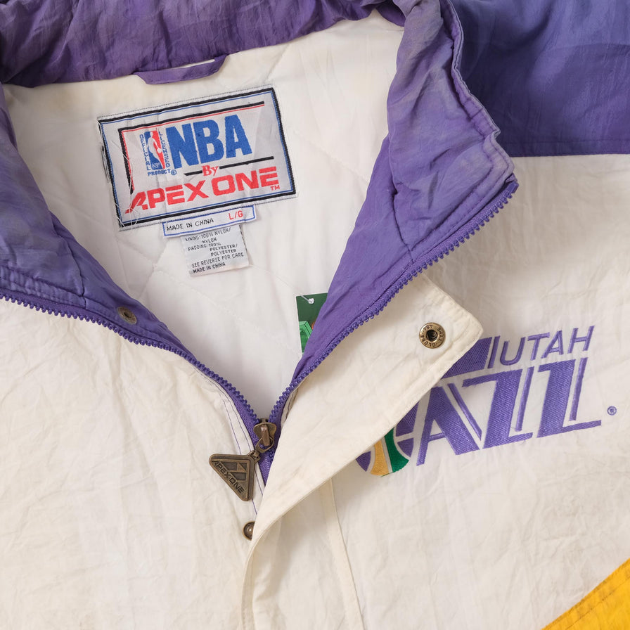 Vintage Utah Jazz Padded Jacket Large 