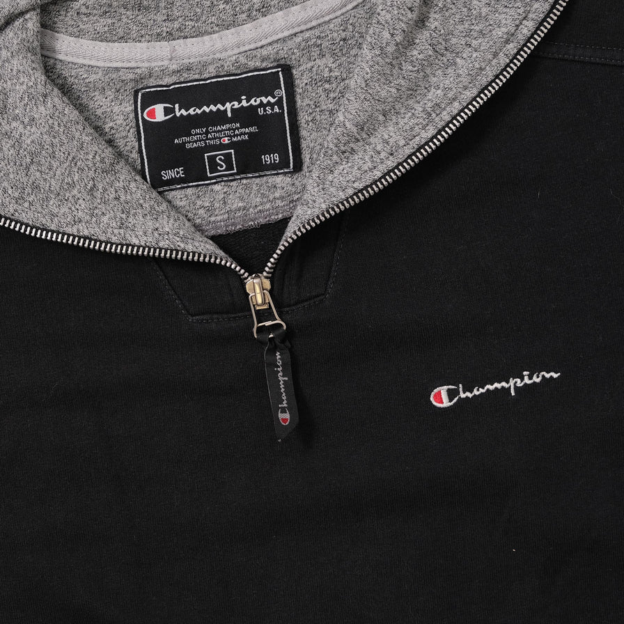 Vintage Champion Q-Zip Sweater Small 