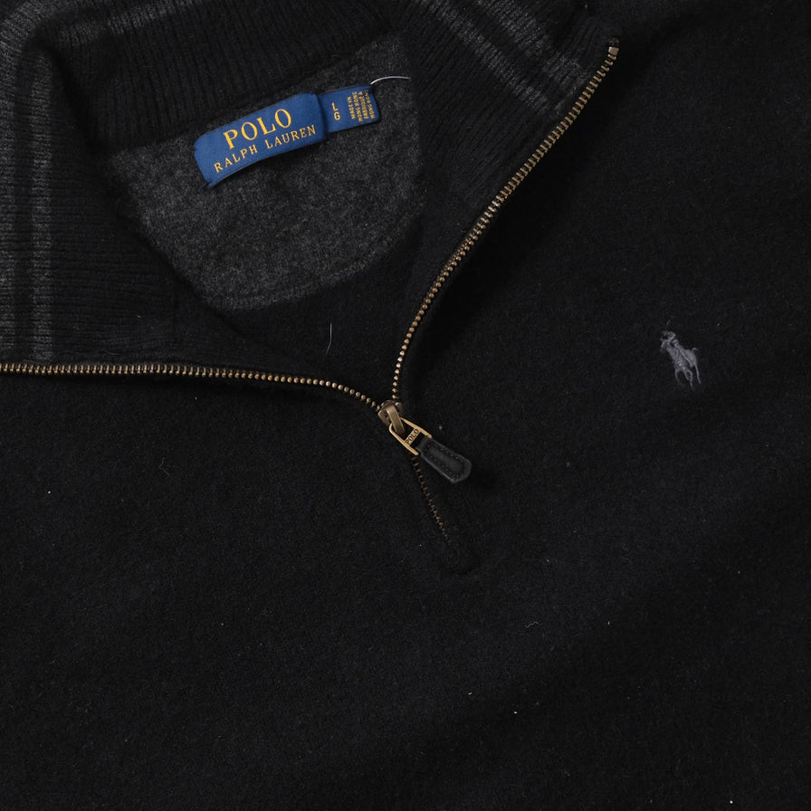 Polo Ralph Lauren Q-Zip Wool Sweater Medium 