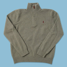 Polo Ralph Lauren Q-Zip Wool Sweater Small 
