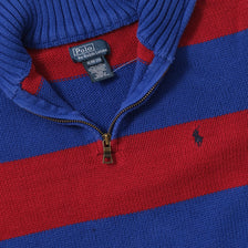 Polo Ralph Lauren Q-Zip Knit Sweater Small 