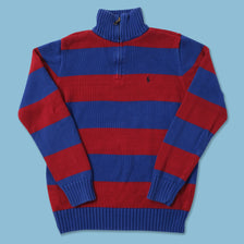Polo Ralph Lauren Q-Zip Knit Sweater Small 