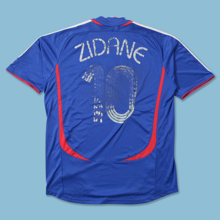 Vintage adidas France Zidane Jersey Large 