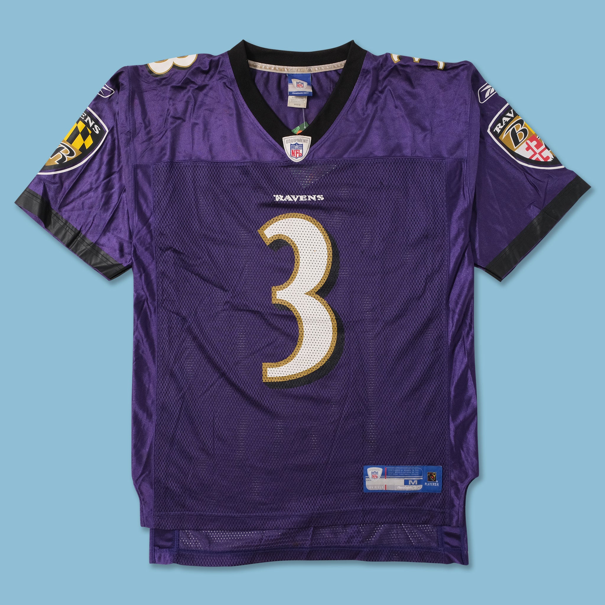 Vintage REEBOK NFL Baltimore Ravens Flacco SIGNED American 