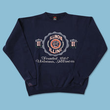 Vintage University of Illinois Sweater Large 