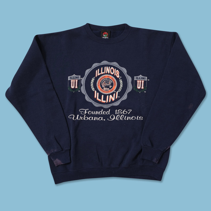 Vintage University of Illinois Sweater Large 