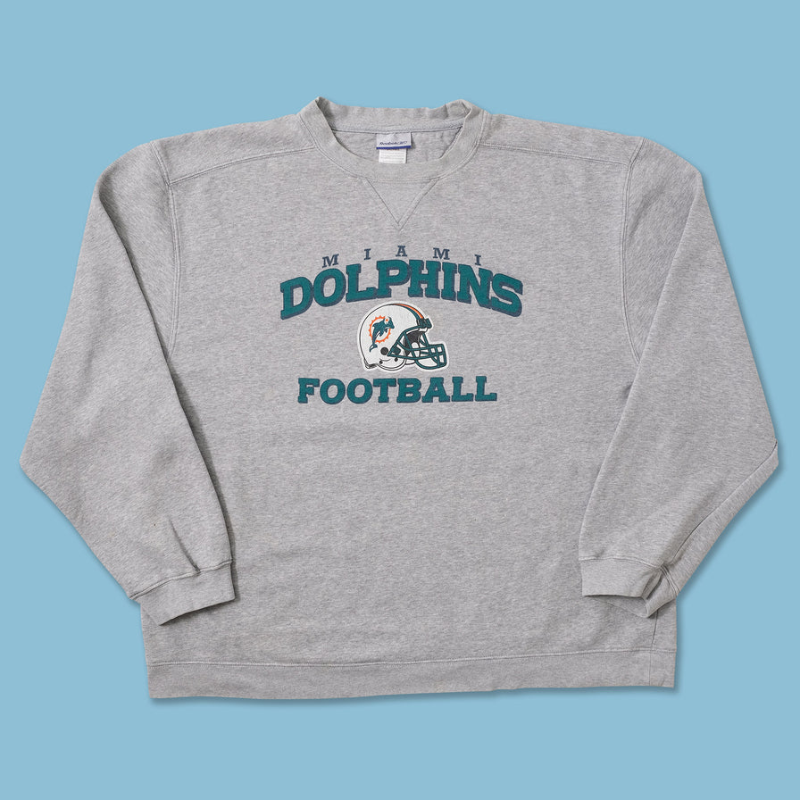 Vintage Reebok Miami Dolphins Sweater XXL 