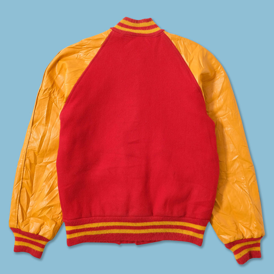 Women's Wool Leather Varsity Jacket Small 