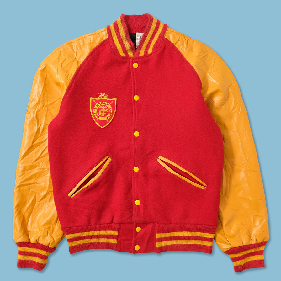 Women's Wool Leather Varsity Jacket Small 