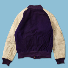 Women's Wool Leather Varsity Jacket Medium