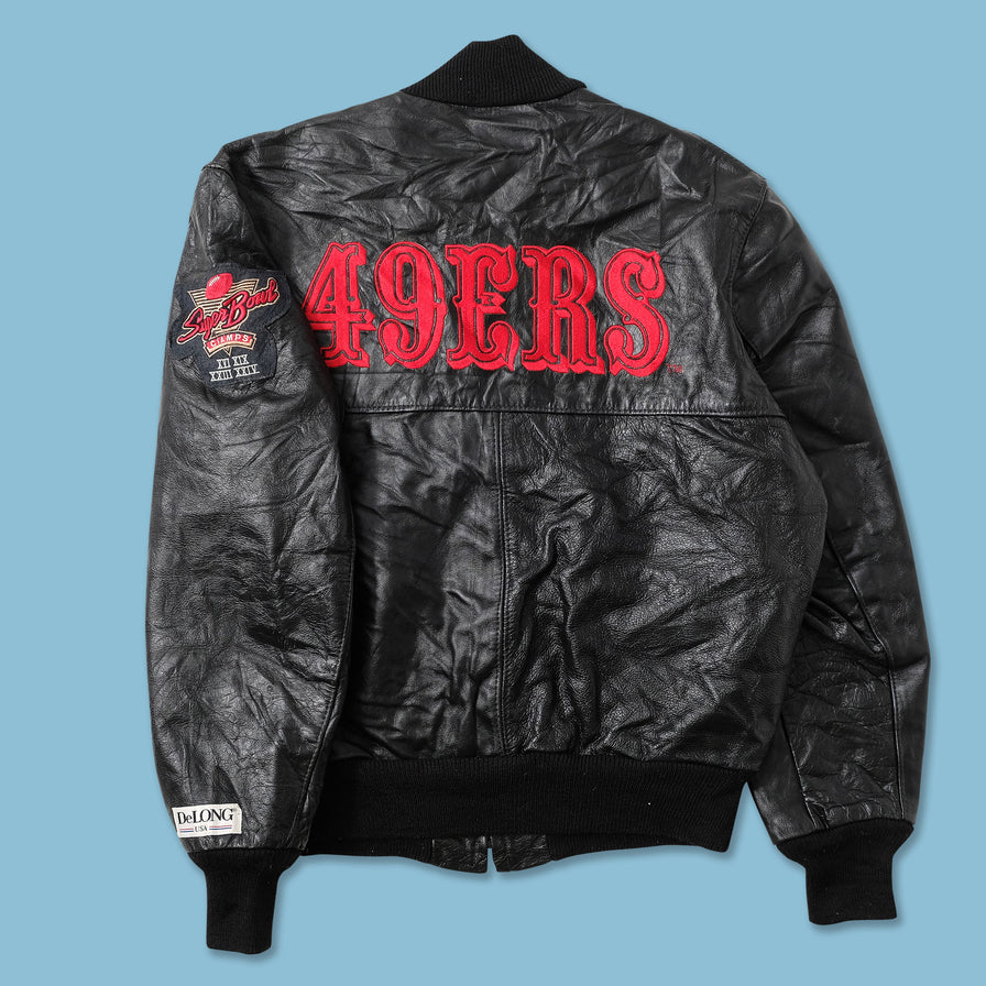 Vintage San Francisco 49ers Leather Jacket Small 
