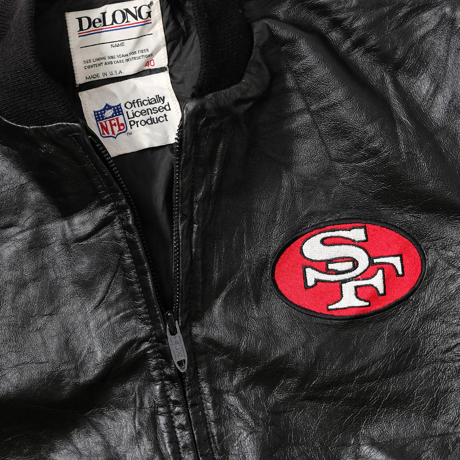 Vintage San Francisco 49ers Leather Jacket Small 