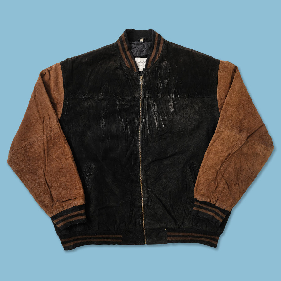 Vintage Suede Varsity Jacket XXL 