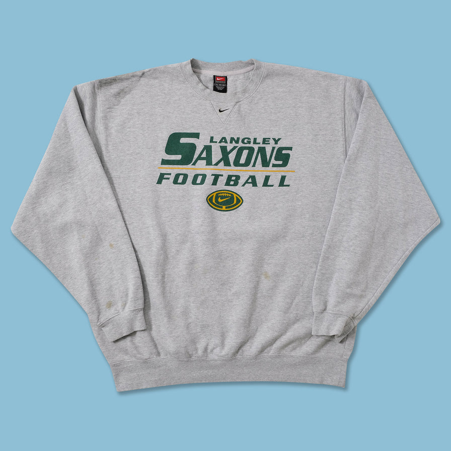 Vintage Nike Langley Saxons Football Sweater XXL 
