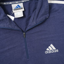 Vintage adidas Q-Zip Longsleeve Large - Double Double Vintage