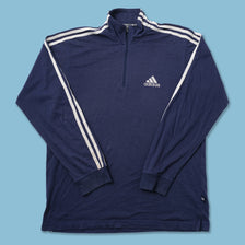 Vintage adidas Q-Zip Longsleeve Large - Double Double Vintage