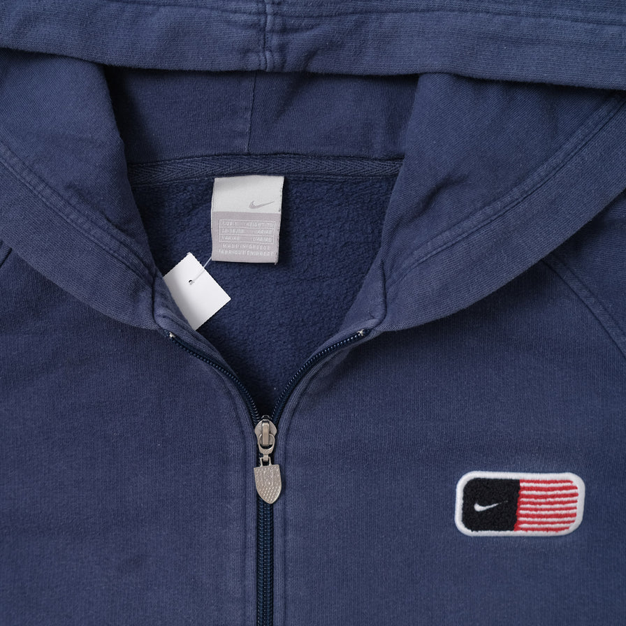 Vintage Nike USA Zip Hoody Small - Double Double Vintage