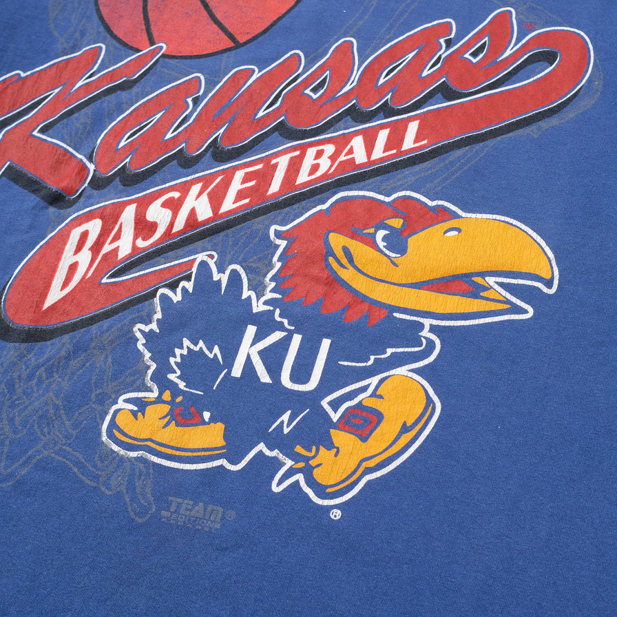 Vintage Kansas Basketball T-Shirt Medium / Large - Double Double Vintage