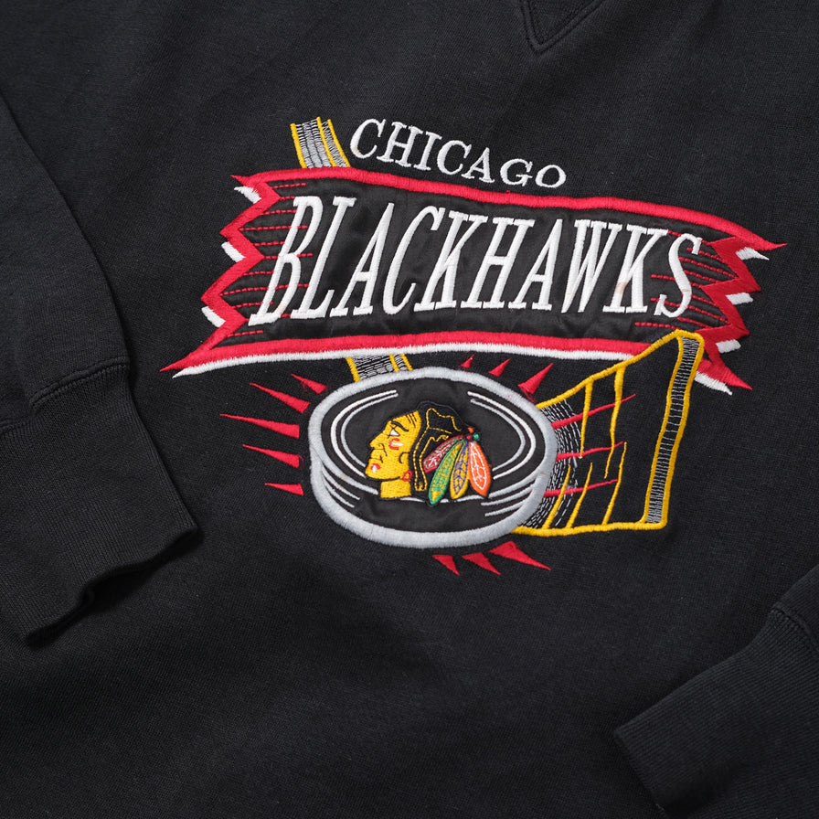 Vintage Blackhawks Sweater Large - Double Double Vintage