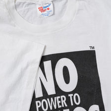 Vintage 1994 No Power To Drugs T-Shirt Medium - Double Double Vintage