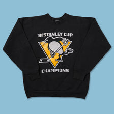Vintage 1991 Penguins Sweater Medium - Double Double Vintage