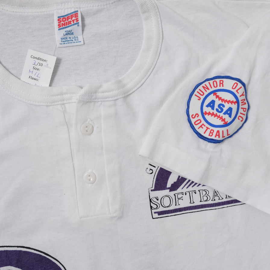 Vintage Rockies Softball T-Shirt Medium / Large - Double Double Vintage