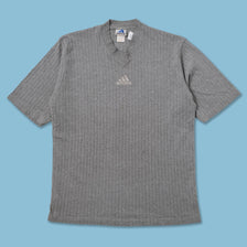Vintage adidas V-Neck T-Shirt Large - Double Double Vintage
