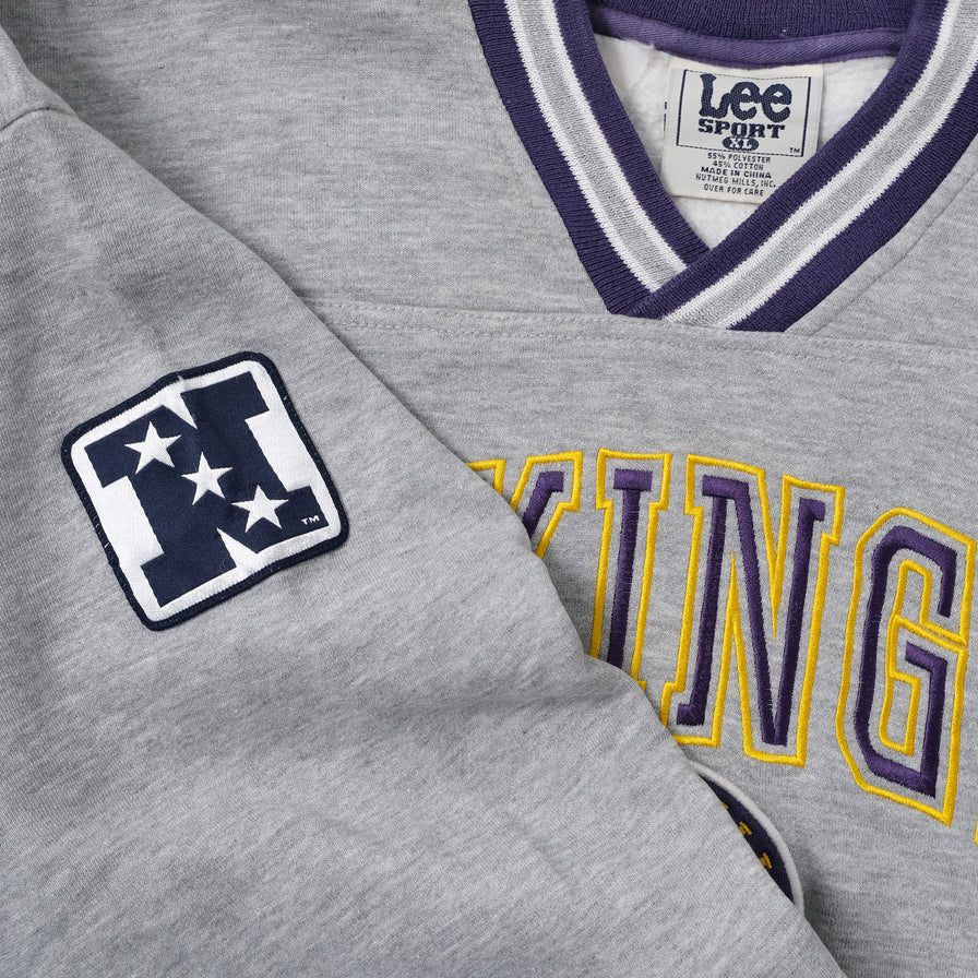 Vintage Vikings V-Neck Sweater XLarge - Double Double Vintage