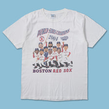 2004 Red Sox T-Shirt Large - Double Double Vintage