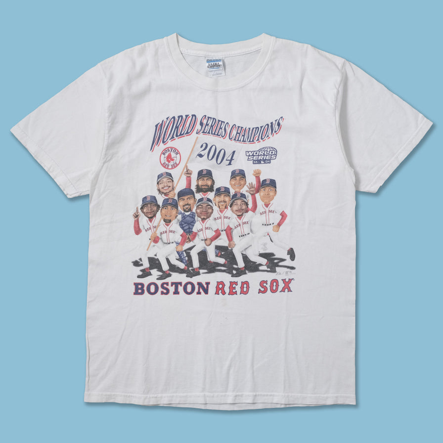 2004 Red Sox T-Shirt Large - Double Double Vintage