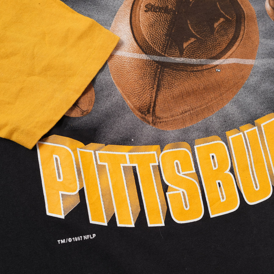 Vintage 1997 Steelers Raglan T-Shirt Small - Double Double Vintage