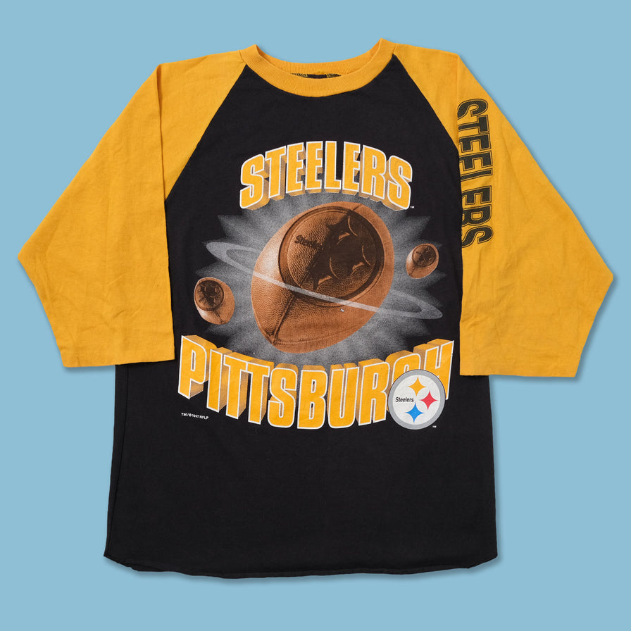 Vintage 1997 Steelers Raglan T-Shirt Small - Double Double Vintage