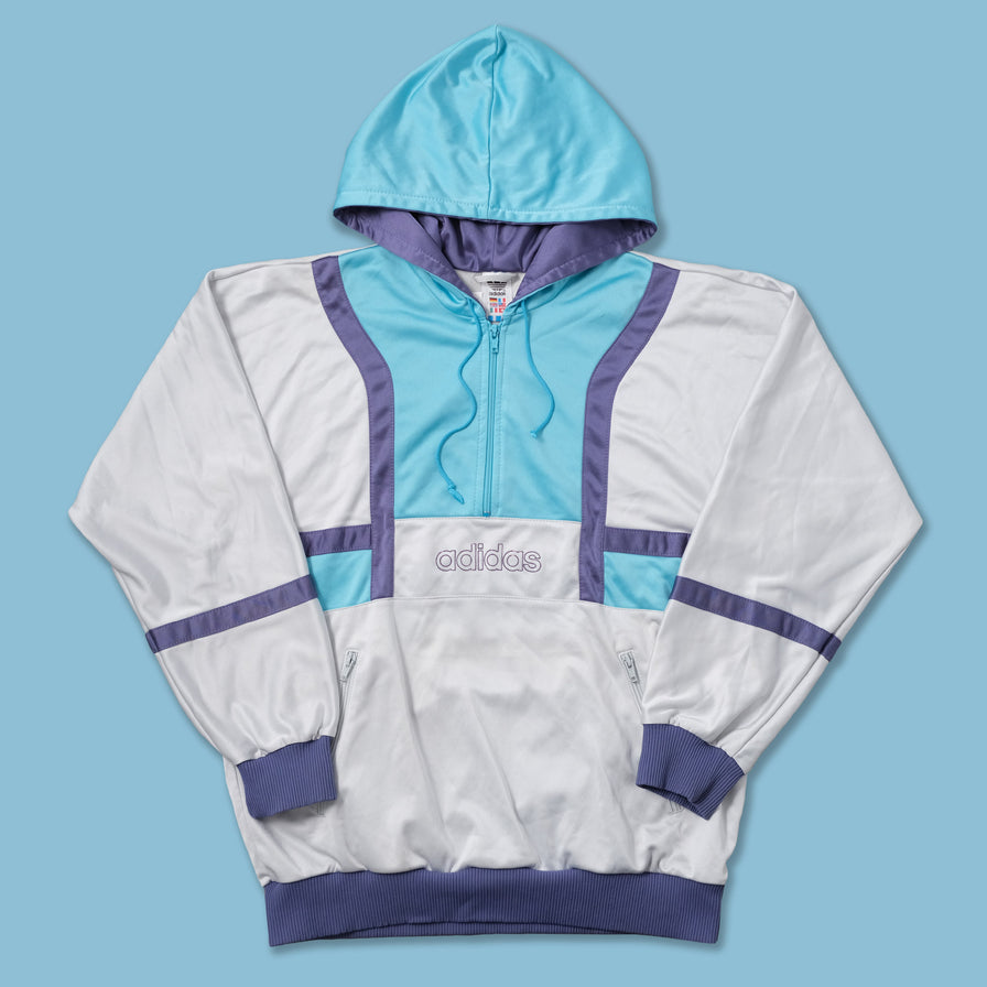 Vintage adidas Q-Zip Hoody Large - Double Double Vintage