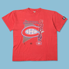 1993 Starter Montreal Canadiens T-Shirt Large 