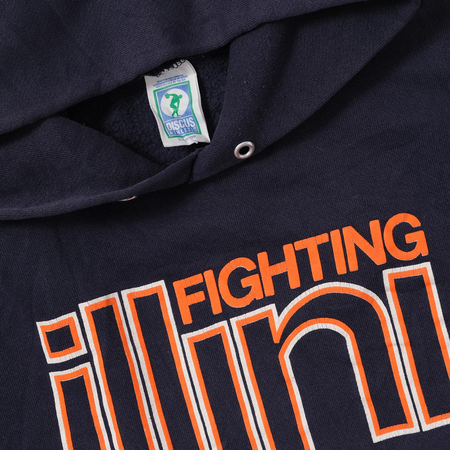 Vintage Fighting Illini Hoody XLarge 