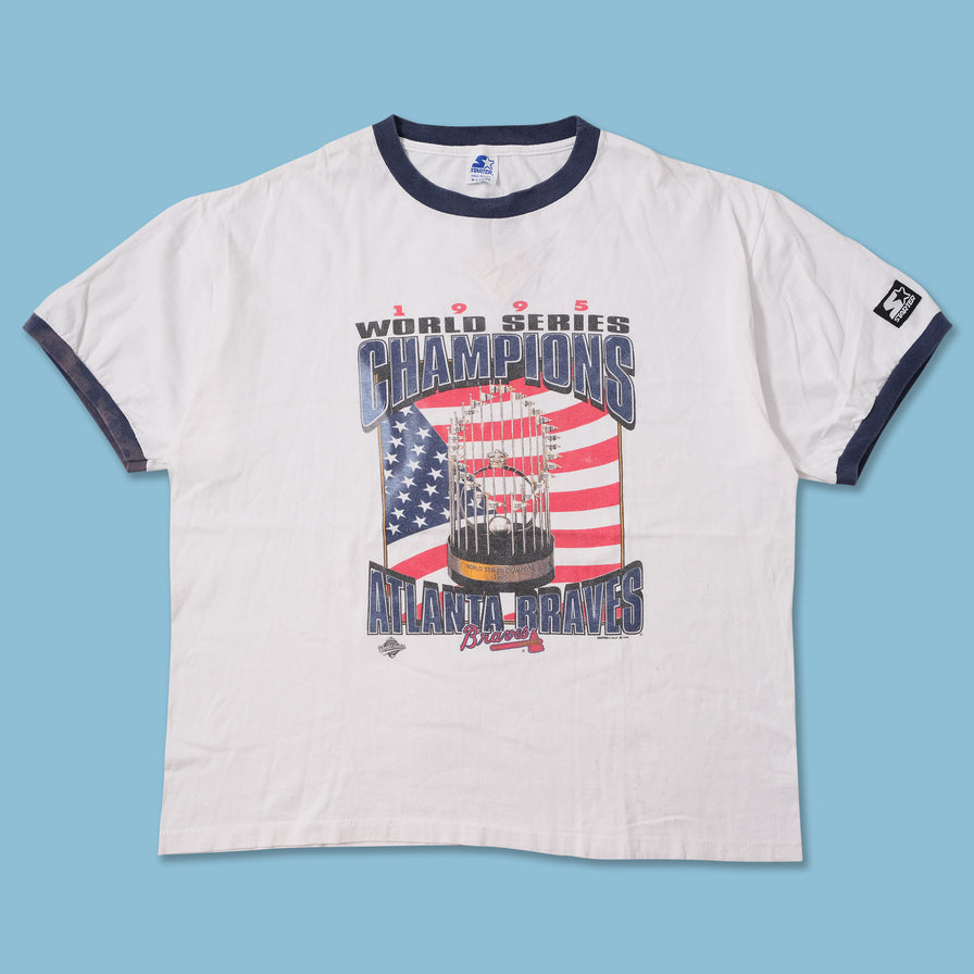 1995 Starter Atlanta Braves T-Shirt XLarge 