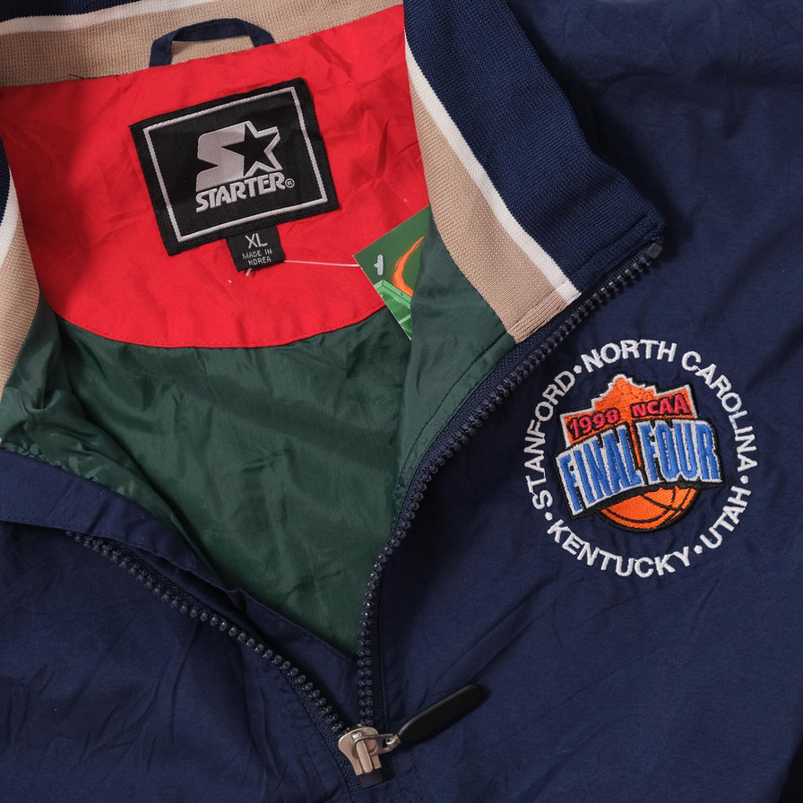 1998 Starter NCAA Final Four Half Zip Windbreaker XLarge 