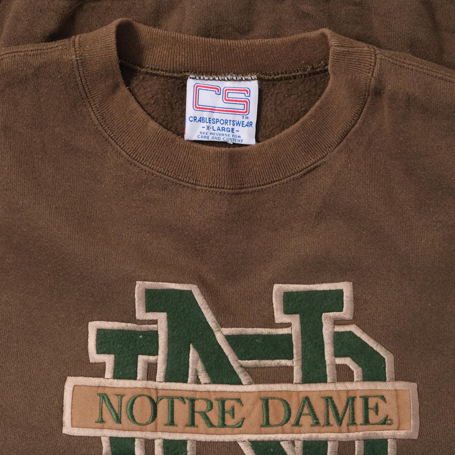Vintage Notre Dame Sweater XLarge 