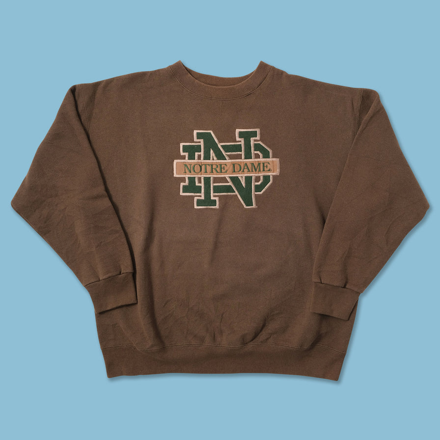 Vintage Notre Dame Sweater XLarge 