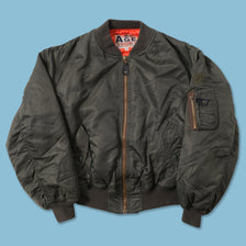 Vintage Carrera Padded Bomber Jacket Medium 