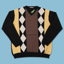 Vintage Women's Lacoste Argyle Sweater Small 