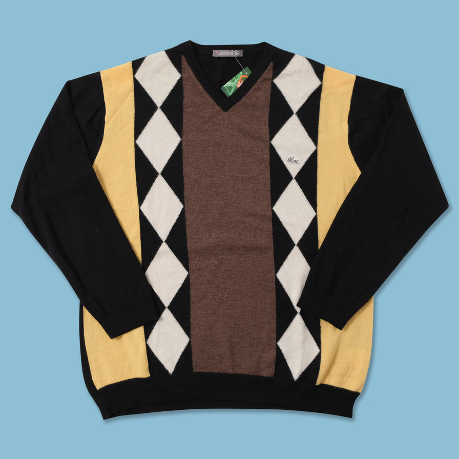 Vintage Women's Lacoste Argyle Sweater Small 