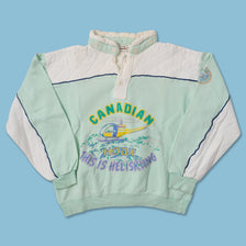 Vintage Canadian Heli Skiing Sweater Small 
