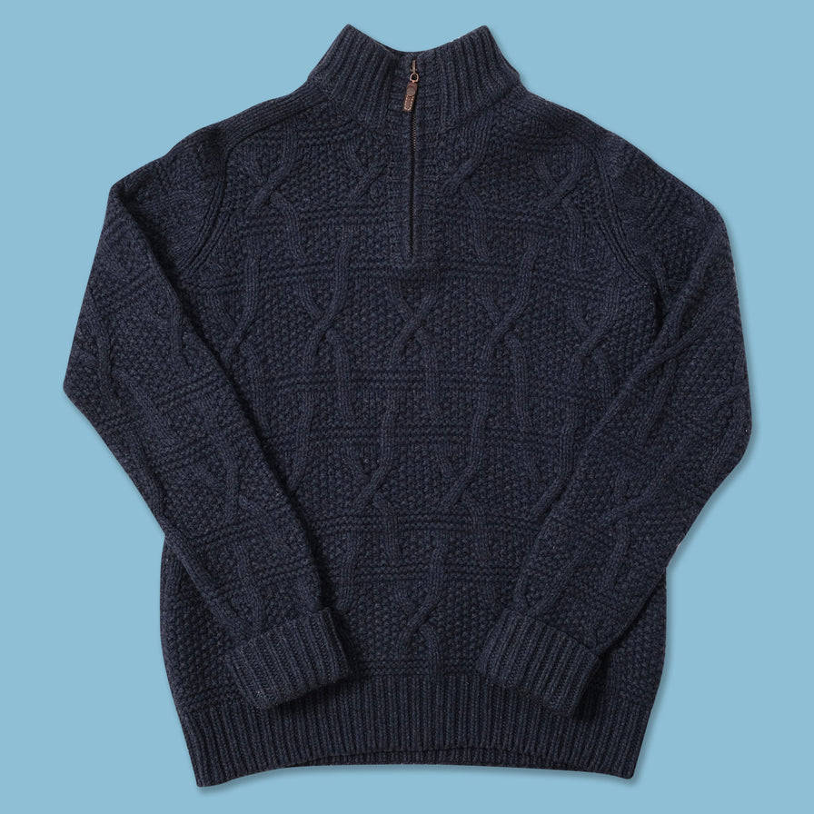 Vintage Timberland Q-Zip Wool Sweater Medium 