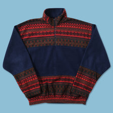 Vintage Patterned Fleece Large 